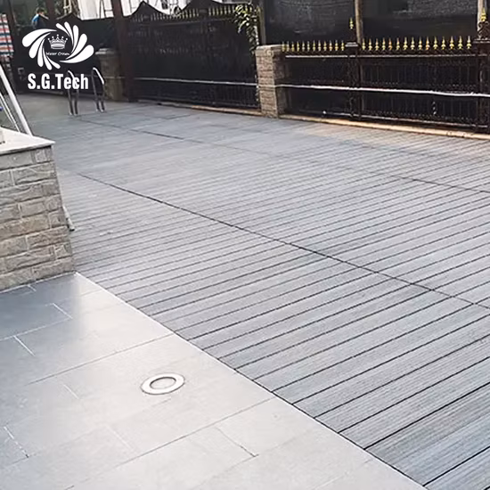 합성 L 덮개를 가진 목제 합성 옥외 WPC 갑판 보드