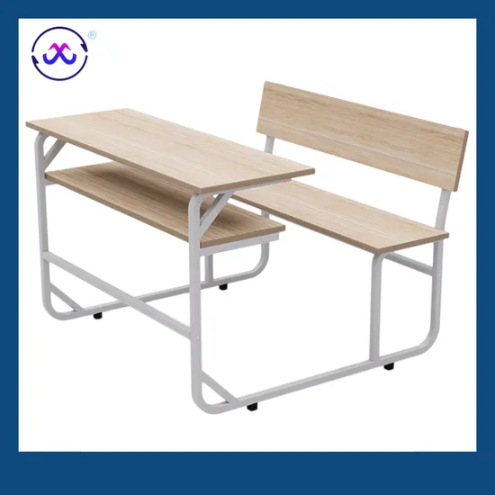 학교 가구 MDF HPL 멜라민 교실 대학 나무로 되는 학생 책상과 의자 세트