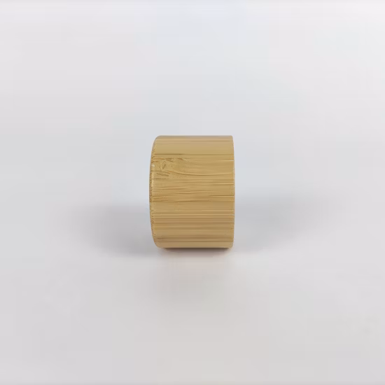 도매, 핫 세일, 로션 용기용 재활용 대나무 뚜껑, 내부 플라스틱 캡, 나무 캡, 24/28mm 나사 캡